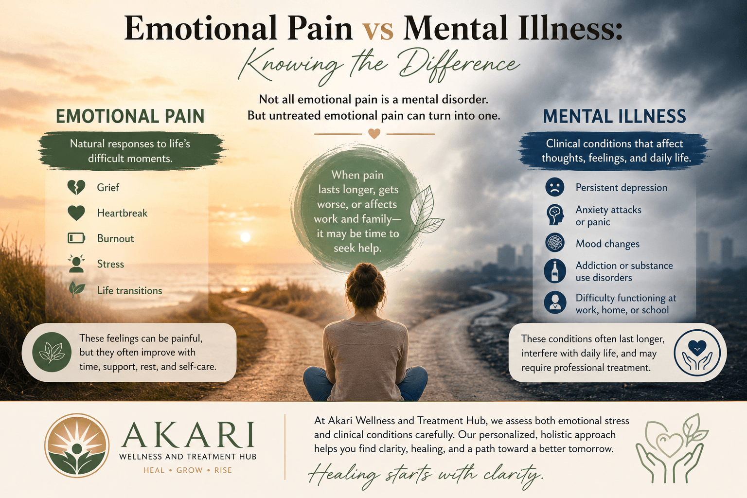 Emotional Pain vs Mental Illness